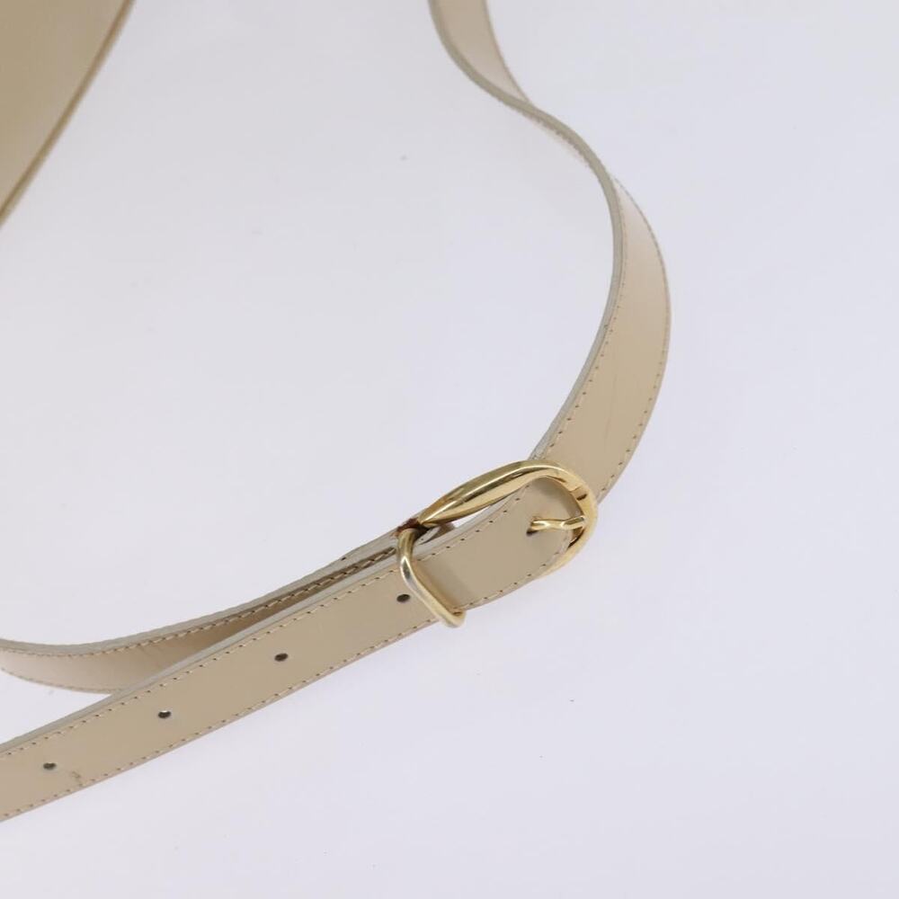 GUCCI Bamboo Body Bag Patent Leather Beige Gold 007 2113 007 2113 - Picture 7 of 12